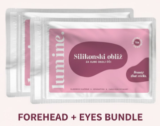 Silikonové náplasti proti vráskám – oči a čelo (balíček)